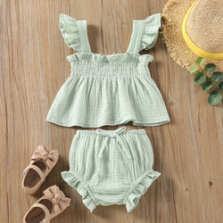Girls Solid Color Sling Top 