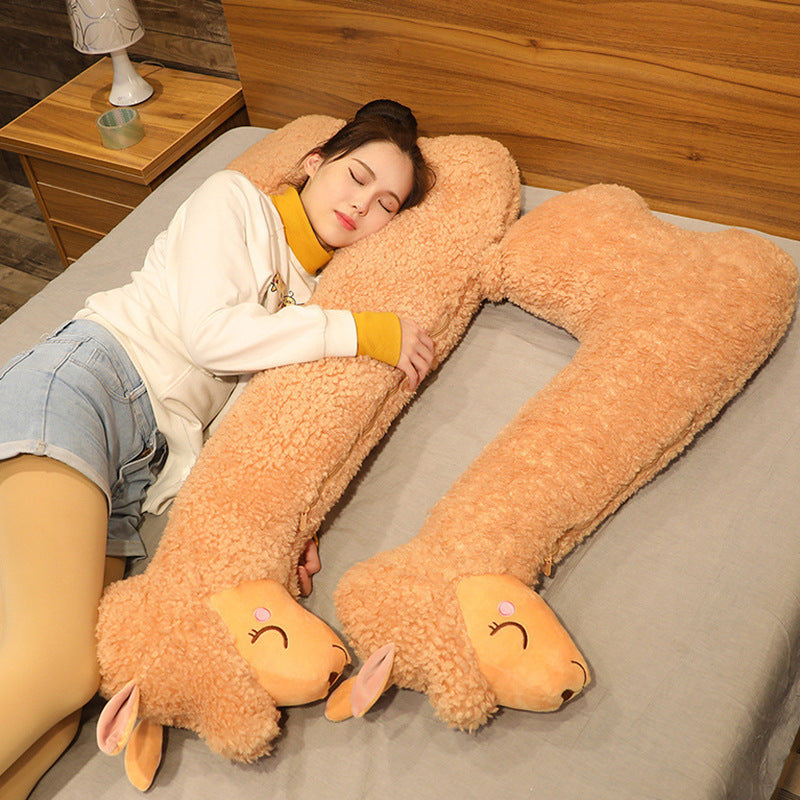 Alpaca Plush Toy Pillow soft featuring a comfortable design with cute expressions for relaxation and decoration.
