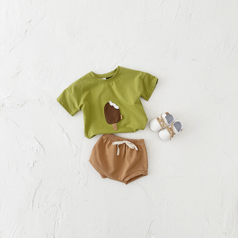 Girls Cotton Shorts Suit