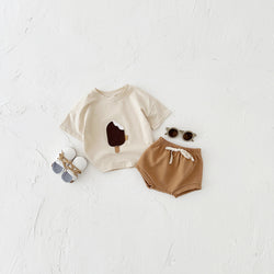 Girls Cotton Shorts Suit