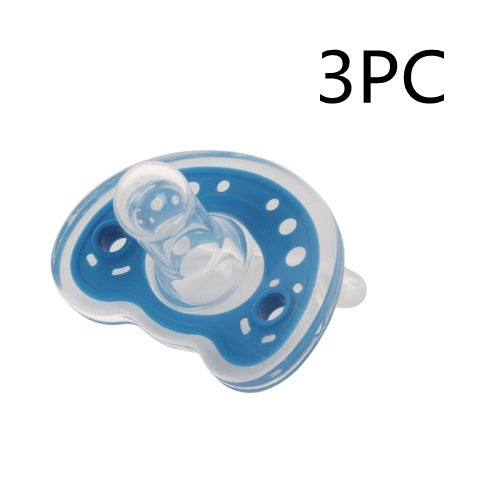  Baby Products Full Silica Gel Pacifier Two-color Liquid Silicone Sleep Comfort Baby Pacifier Baby