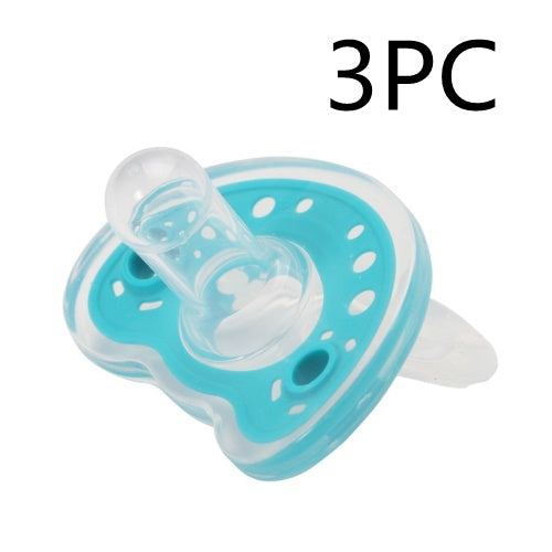 vBaby Products Full Silica Gel Pacifier Two-color Liquid Silicone Sleep Comfort Baby Pacifier Baby