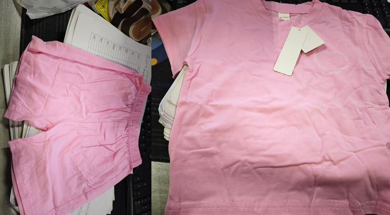 Korean Style Girls Short Sleeve Suit