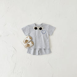 Korean Style Girls Short Sleeve Suit