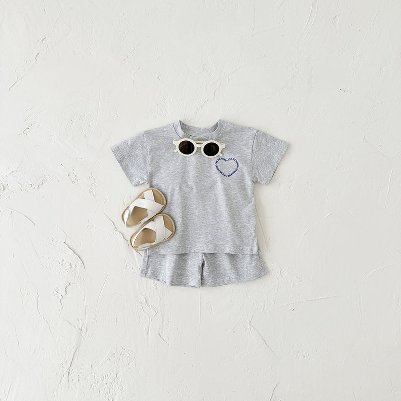Korean Style Girls Short Sleeve Suit