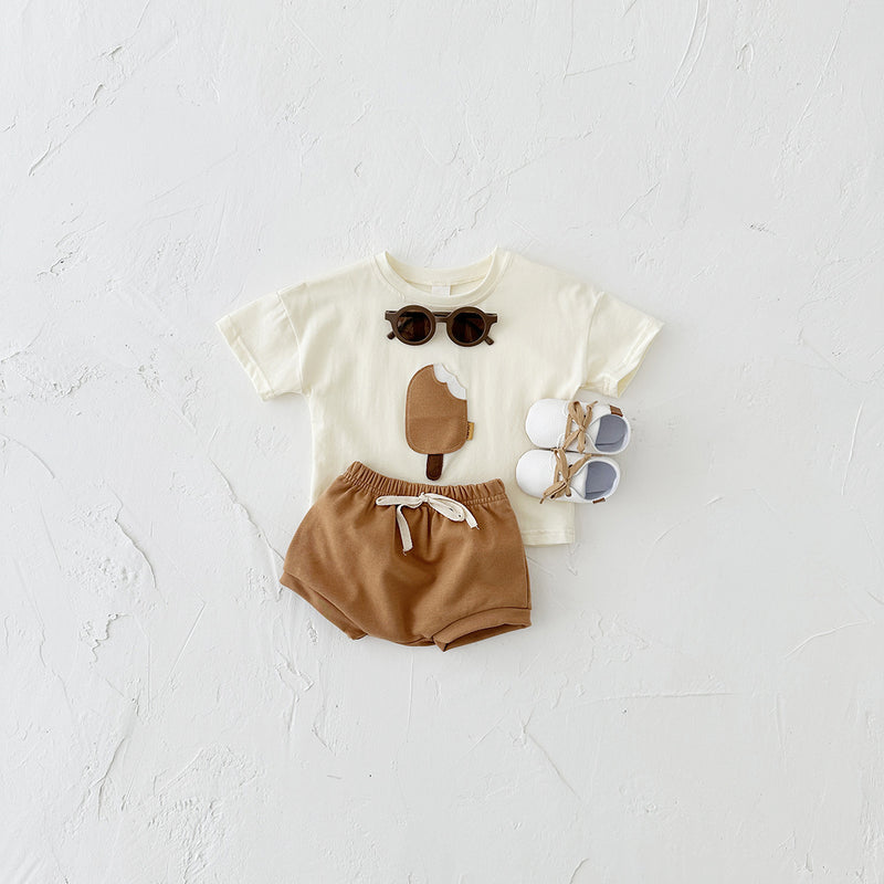 Girls Cotton Shorts Suit
