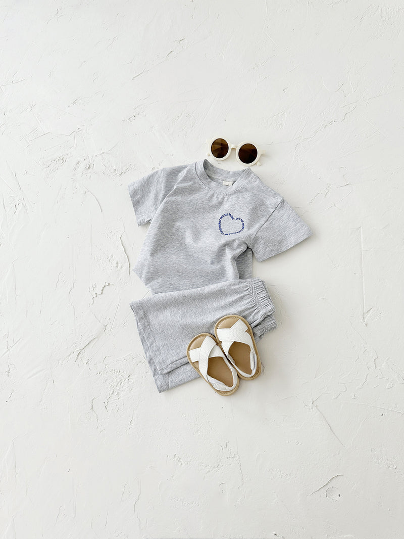 Korean Style Girls Short Sleeve Suit