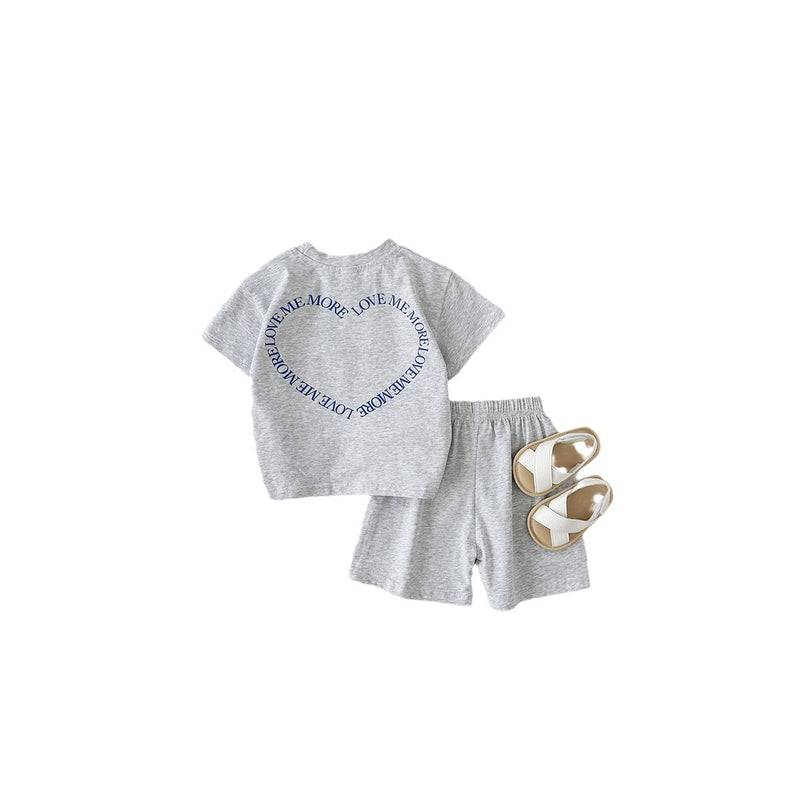 Korean Style Girls Short Sleeve Suit