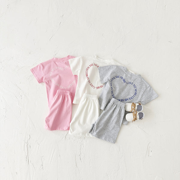 Korean Style Girls Short Sleeve Suit