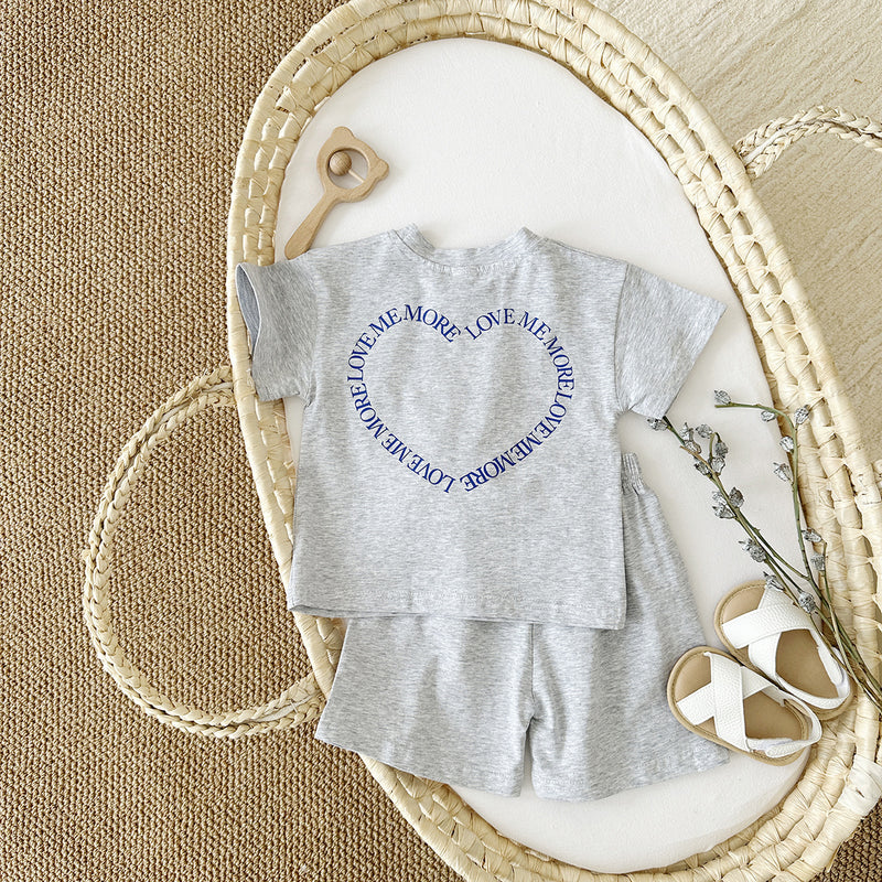 Korean Style Girls Short Sleeve Suit
